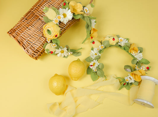 Lemoncello Floral Headpiece