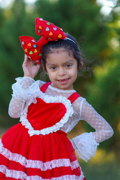 Cupid Red Bow Medium Size