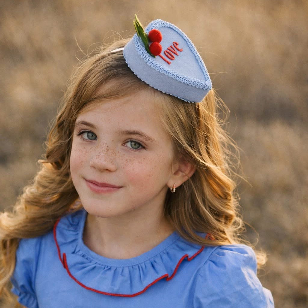 Blue Sweetheart Fascinator