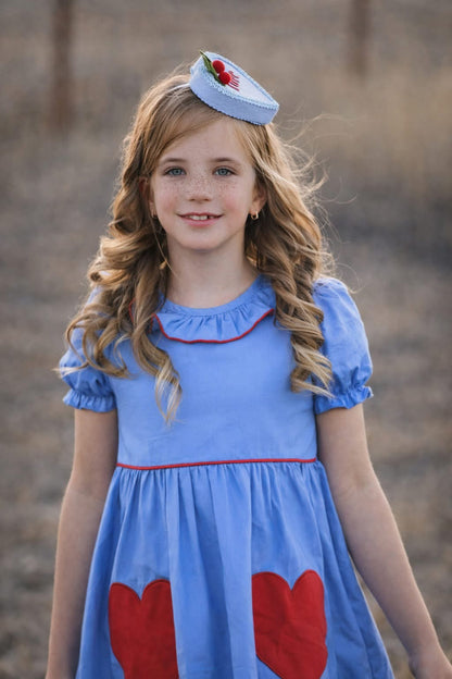 Blue Sweetheart Fascinator