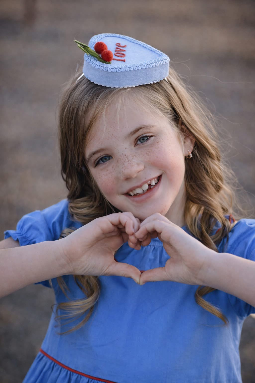 Blue Sweetheart Fascinator