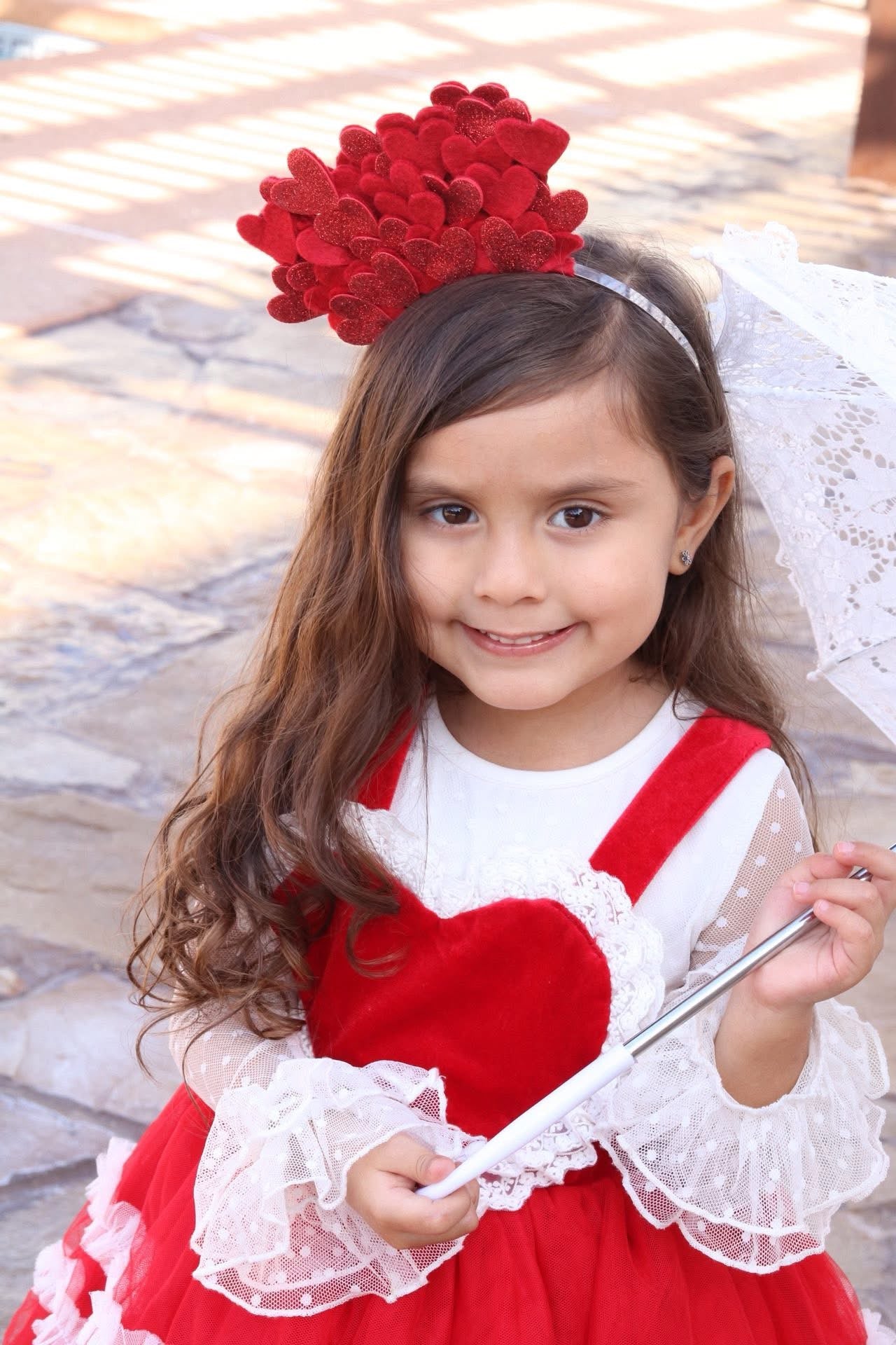 Red Heart Cluster Fascinator Fascinator