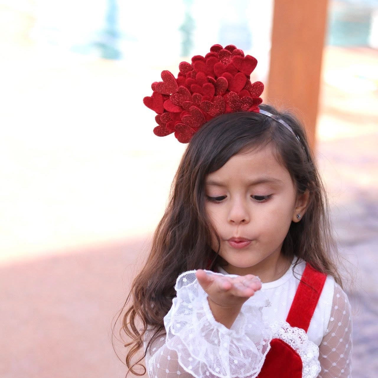 Red Heart Cluster Fascinator Fascinator