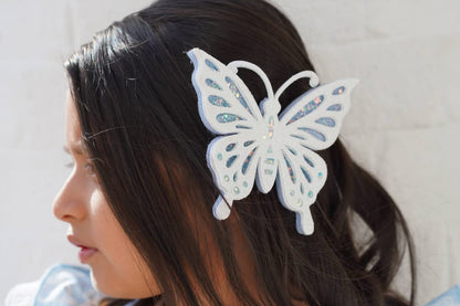 M2M Sparkly White Butterfly