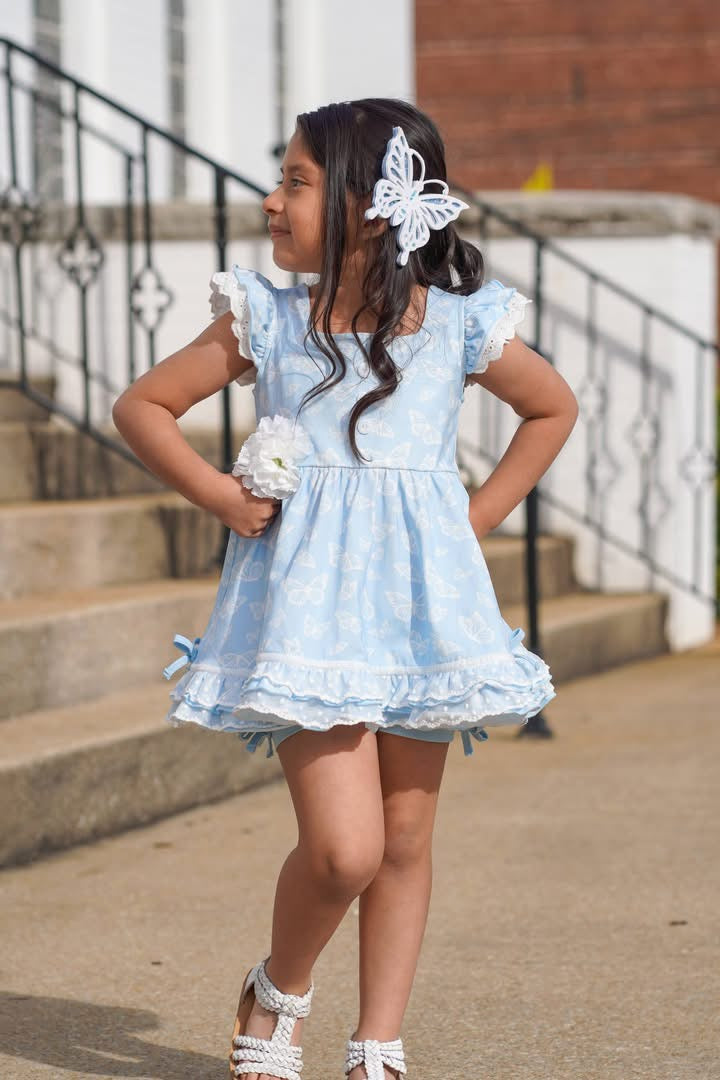 M2M Sparkly White Butterfly