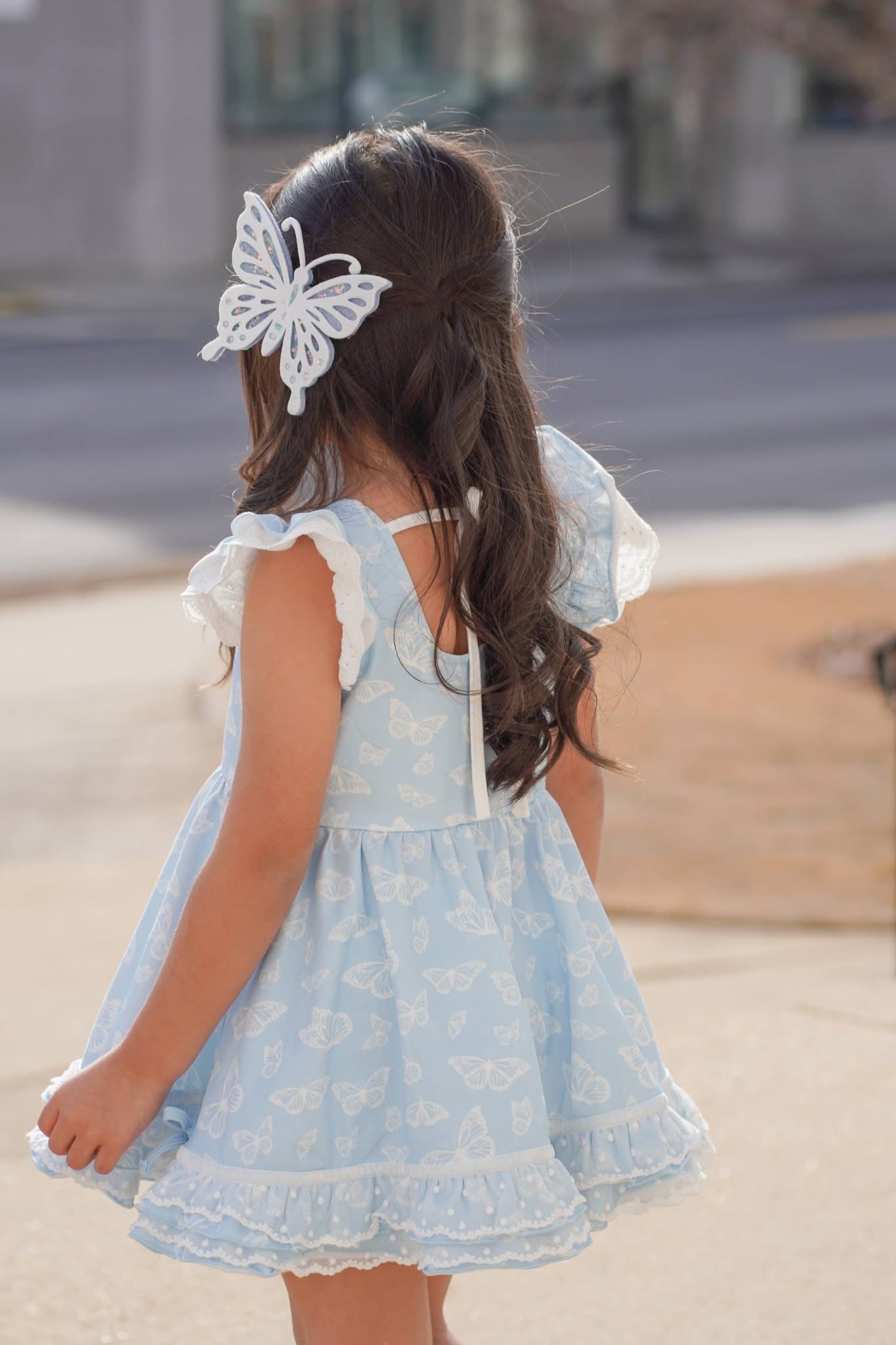 M2M Sparkly White Butterfly