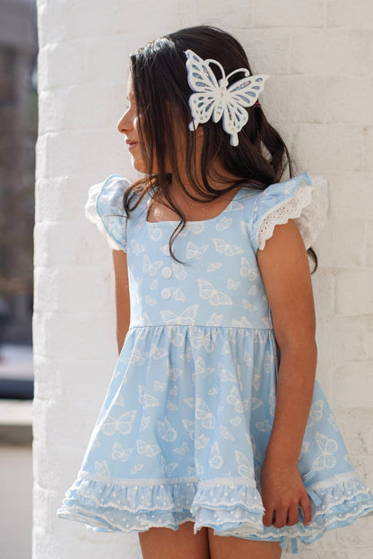 M2M Sparkly White Butterfly