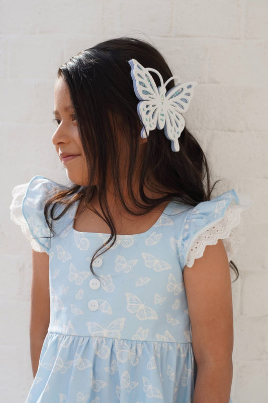 M2M Sparkly White Butterfly