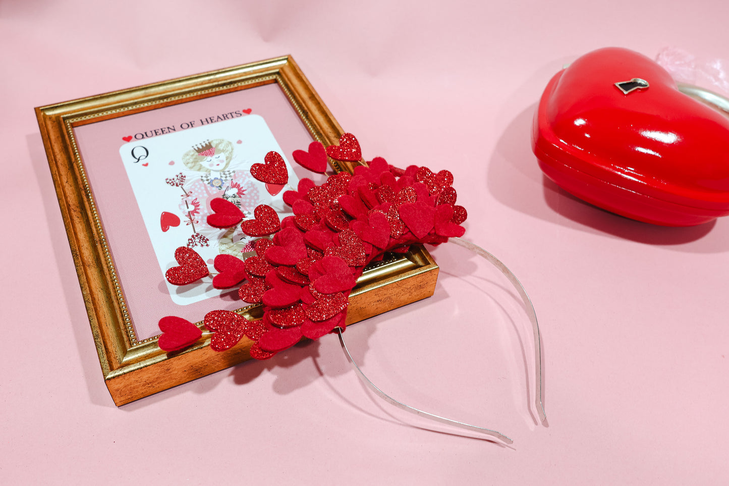 Red Heart Cluster Fascinator Fascinator