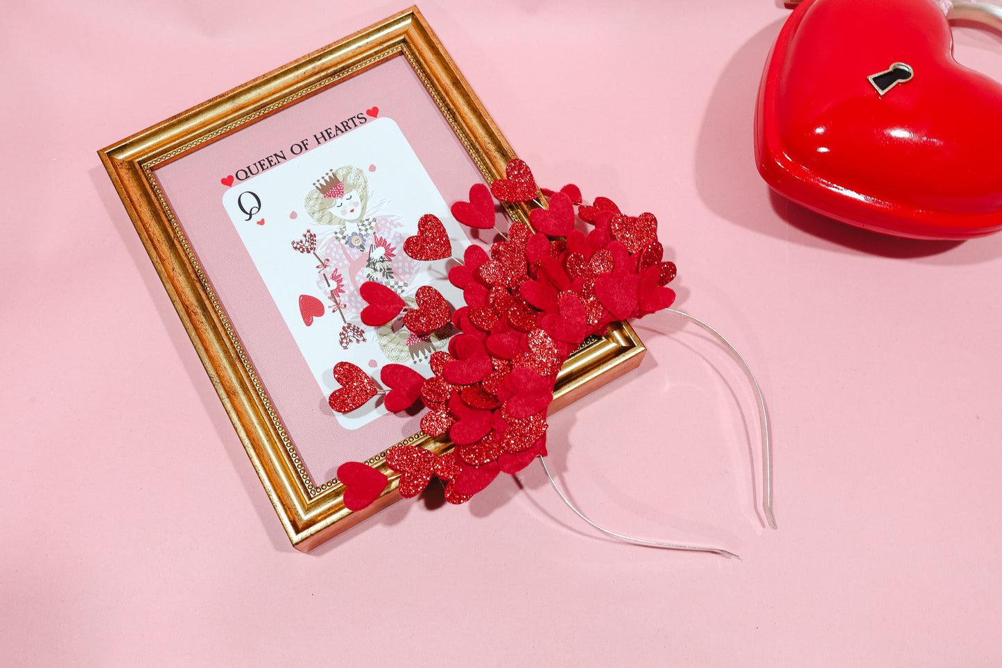 Red Heart Cluster Fascinator Fascinator
