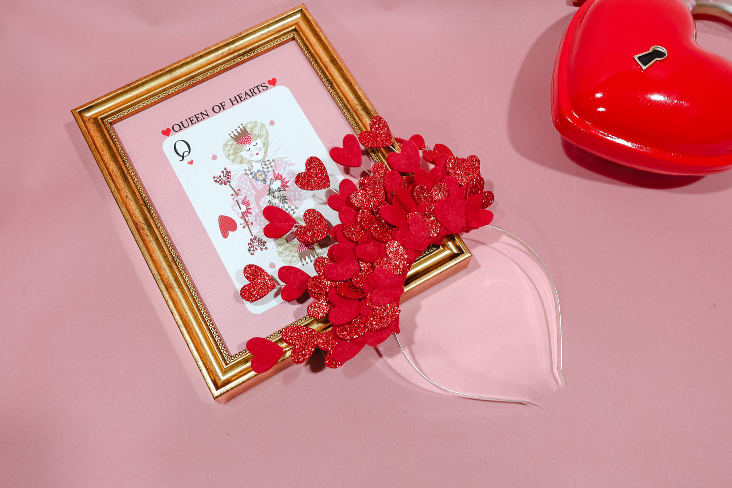 Red Heart Cluster Fascinator Fascinator