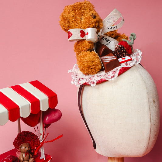 Teddy And Chocolates Fascinator