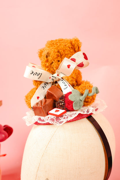 Teddy And Chocolates Fascinator