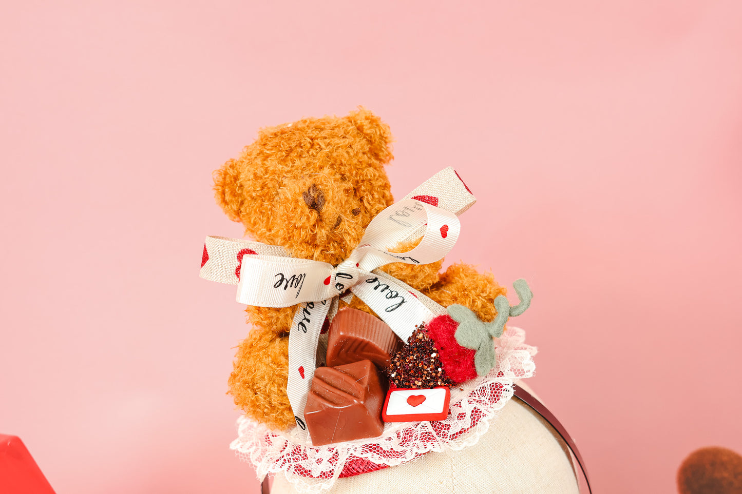 Teddy And Chocolates Fascinator
