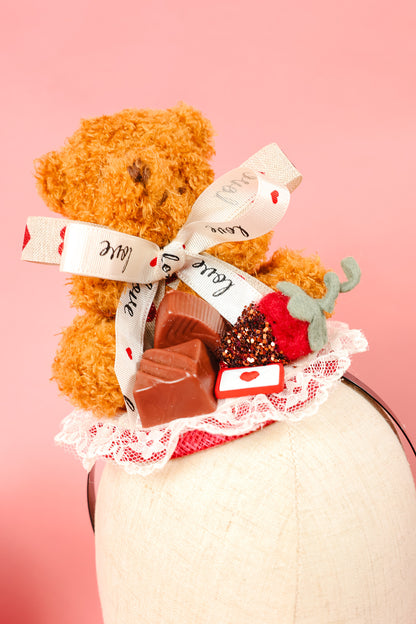 Teddy And Chocolates Fascinator