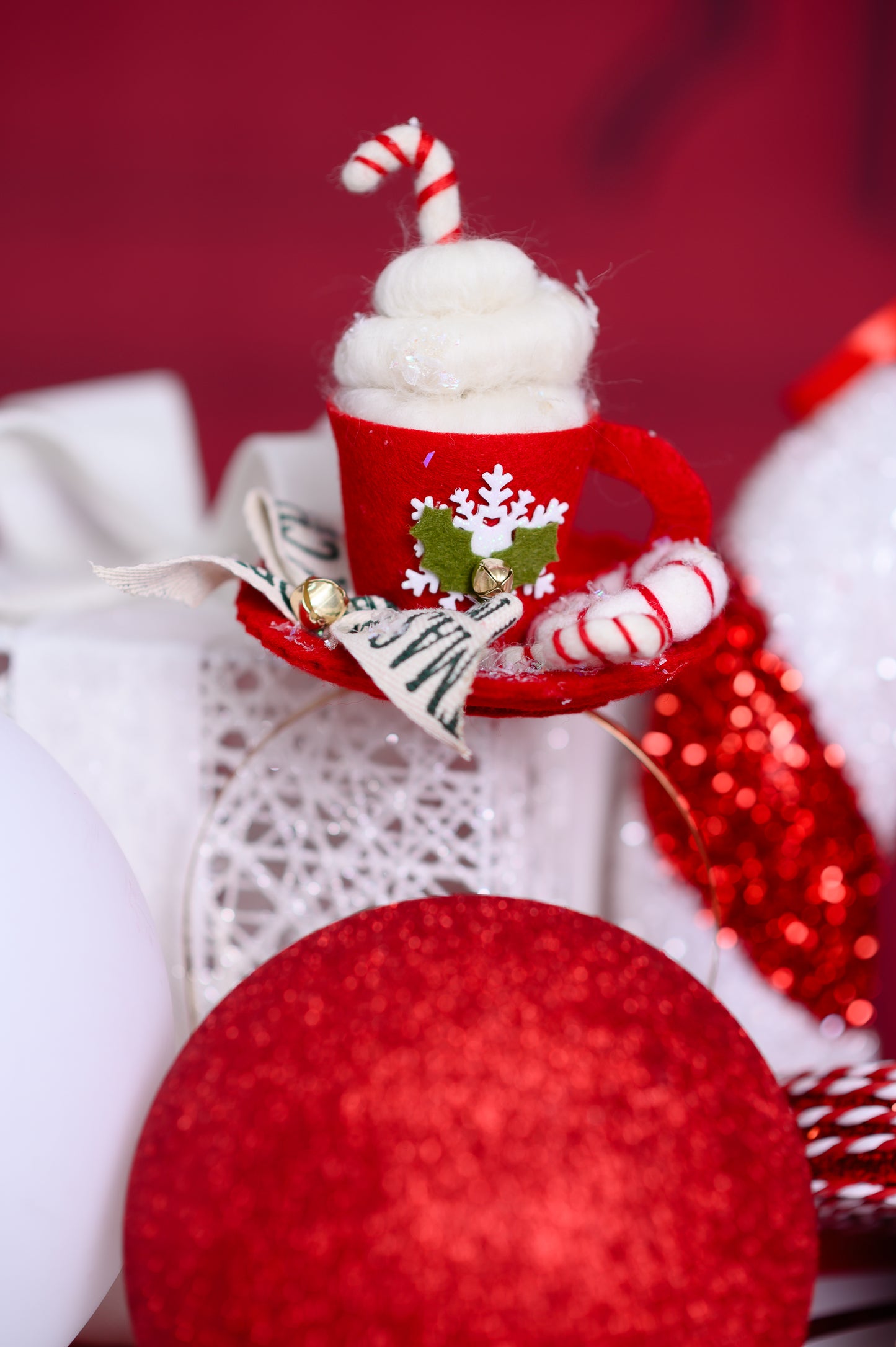 Hot Cocoa Cup Fascinator