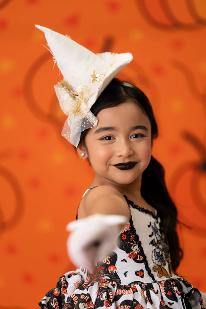Cordelia White Witch Hat Topper