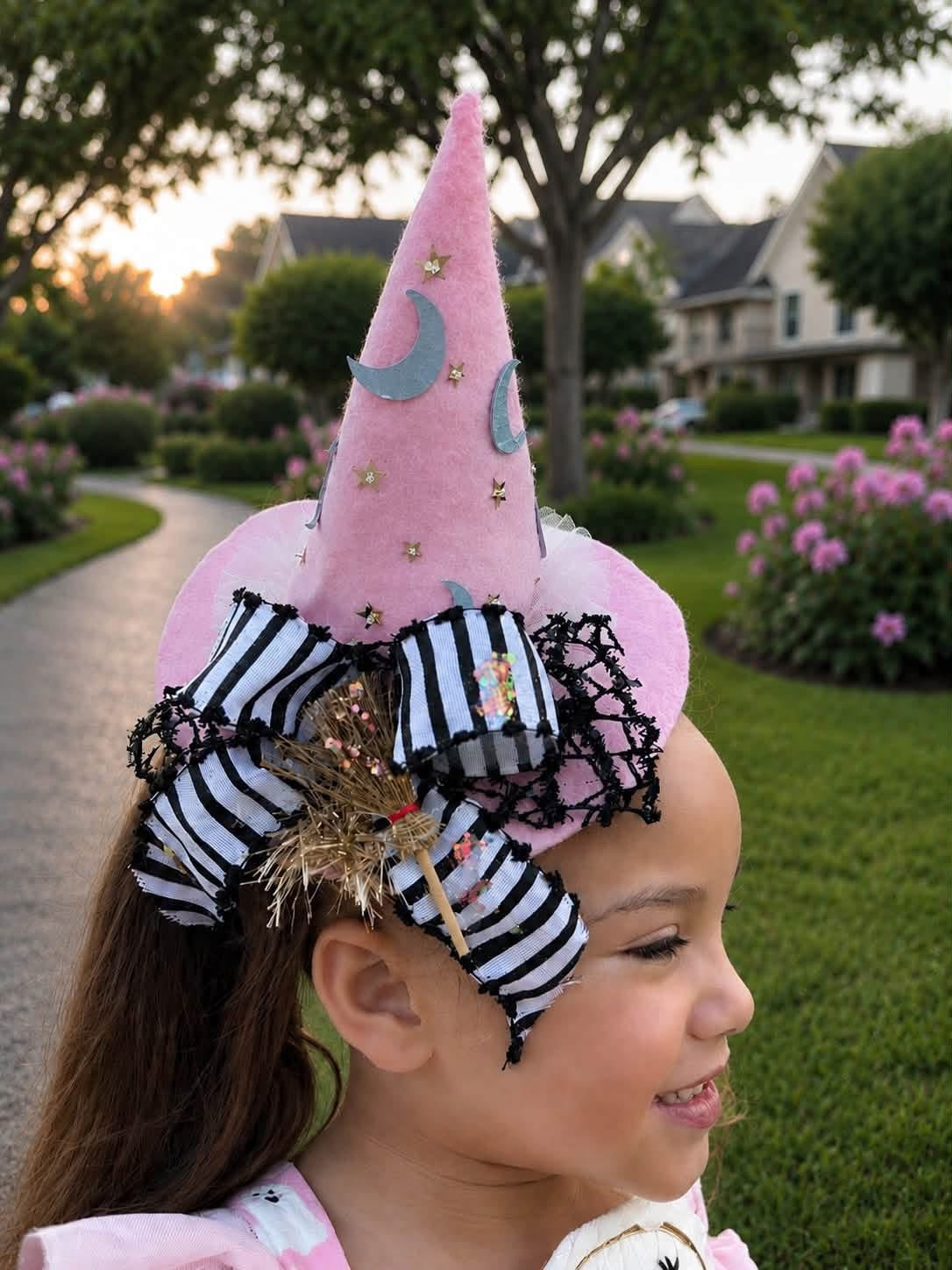 Luna Witch Hat Pink