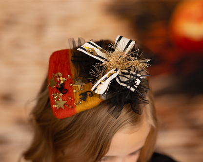 Candy Corn Felted Shape Fascinator