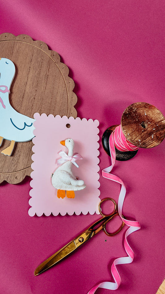 Little Silly  Goose Hair Clip || M2M  Blu Moon