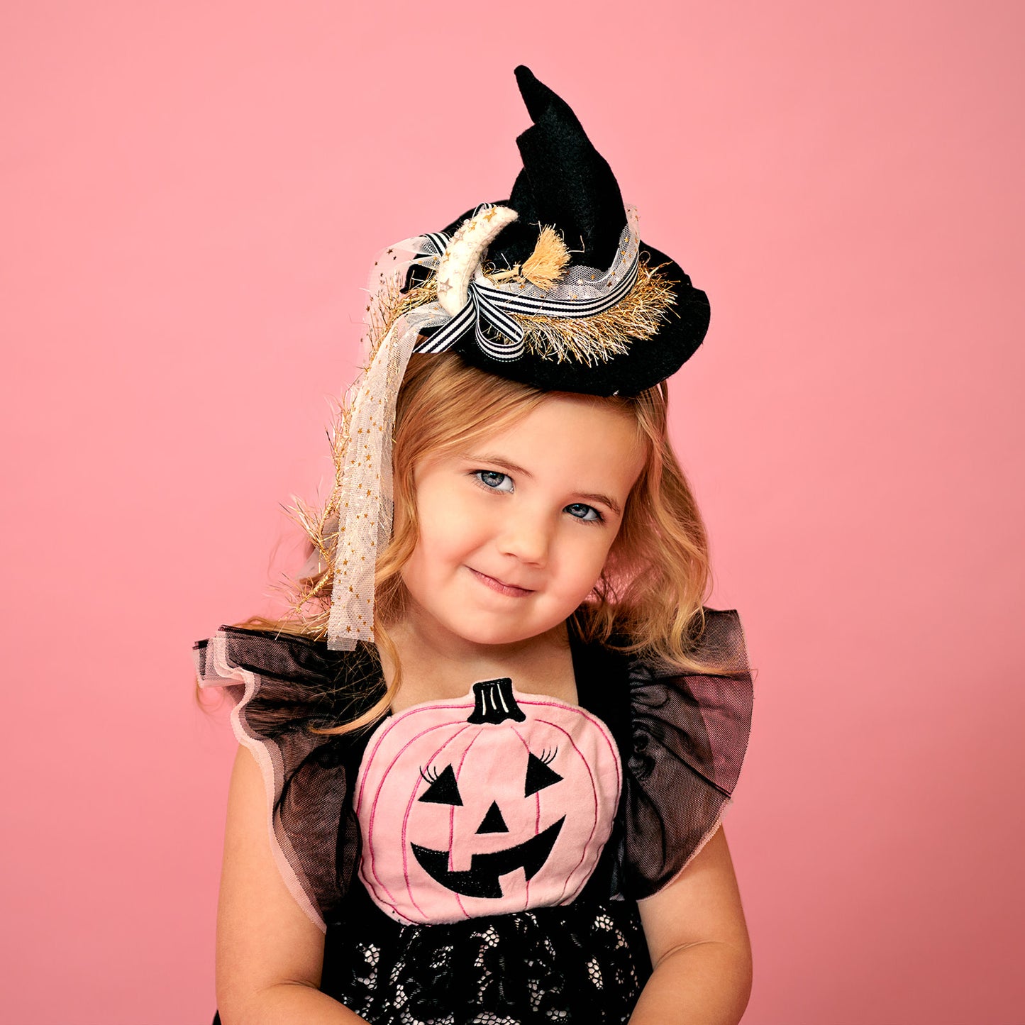 Black Minifee Witch Hat with Broom