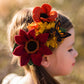 Chocolate Sunflower & Mammoth Grey-Stripe Girasol cluster