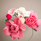 Pink Floral Fascinator