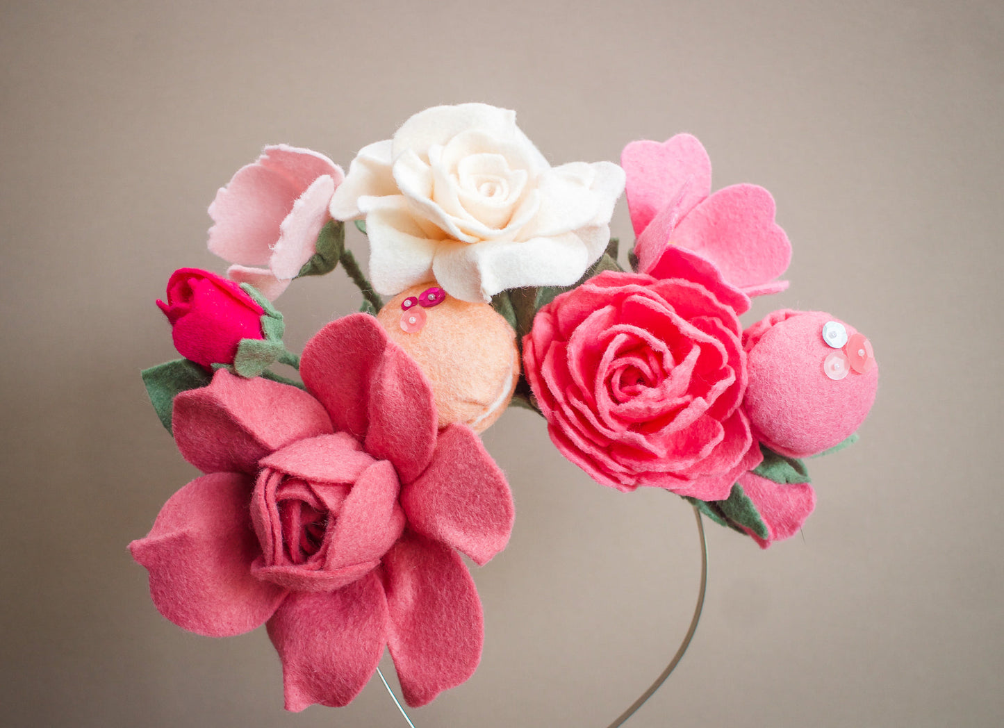 Pink Floral Fascinator