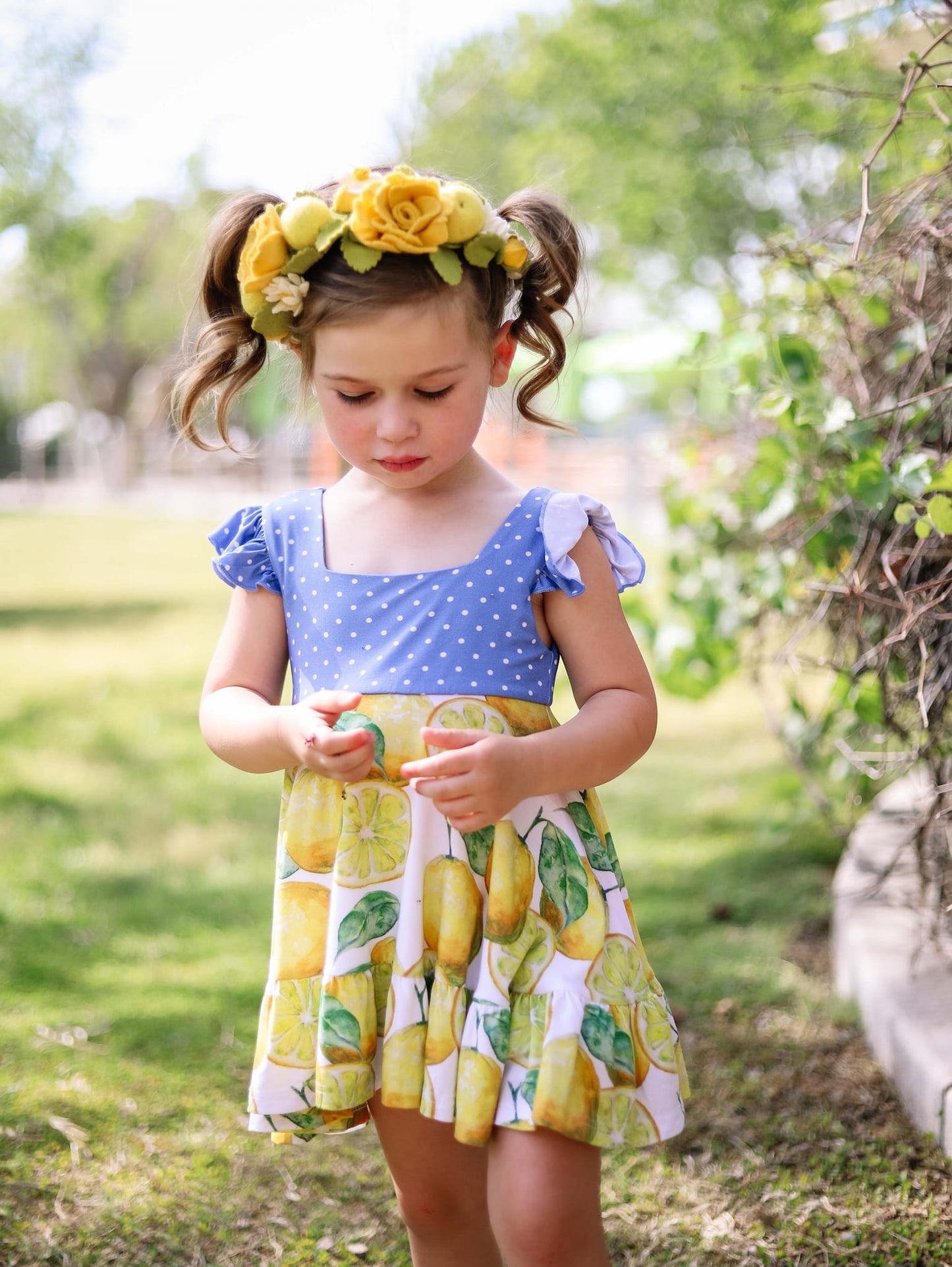 Lemon Delights Floral Halo