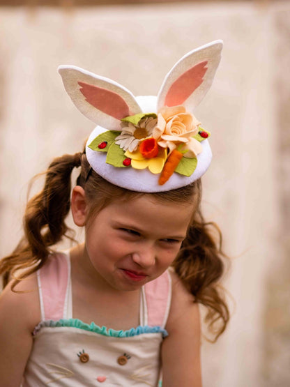 Big White Round Fascinator