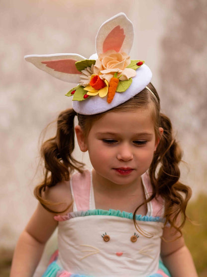 Big White Round Fascinator