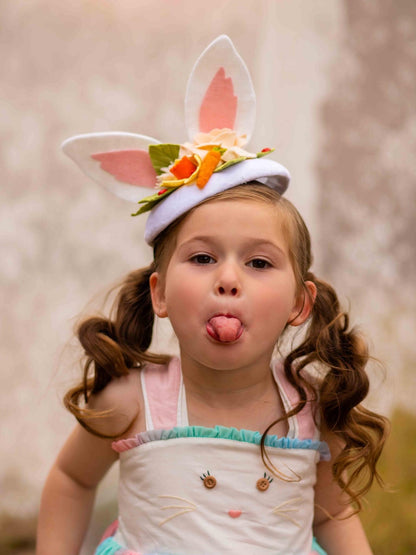 Big White Round Fascinator