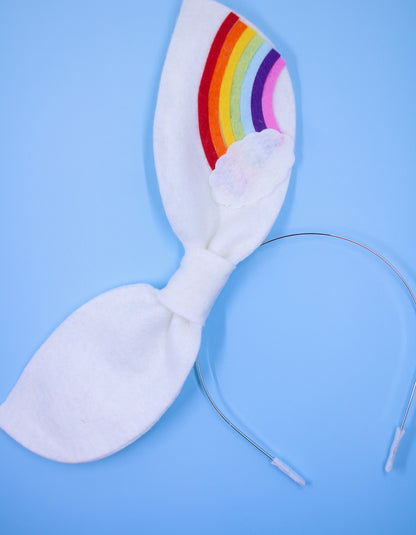 Classic Rainbow Bow Fascinator