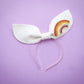 Muted Rainbow Fascinator Bow