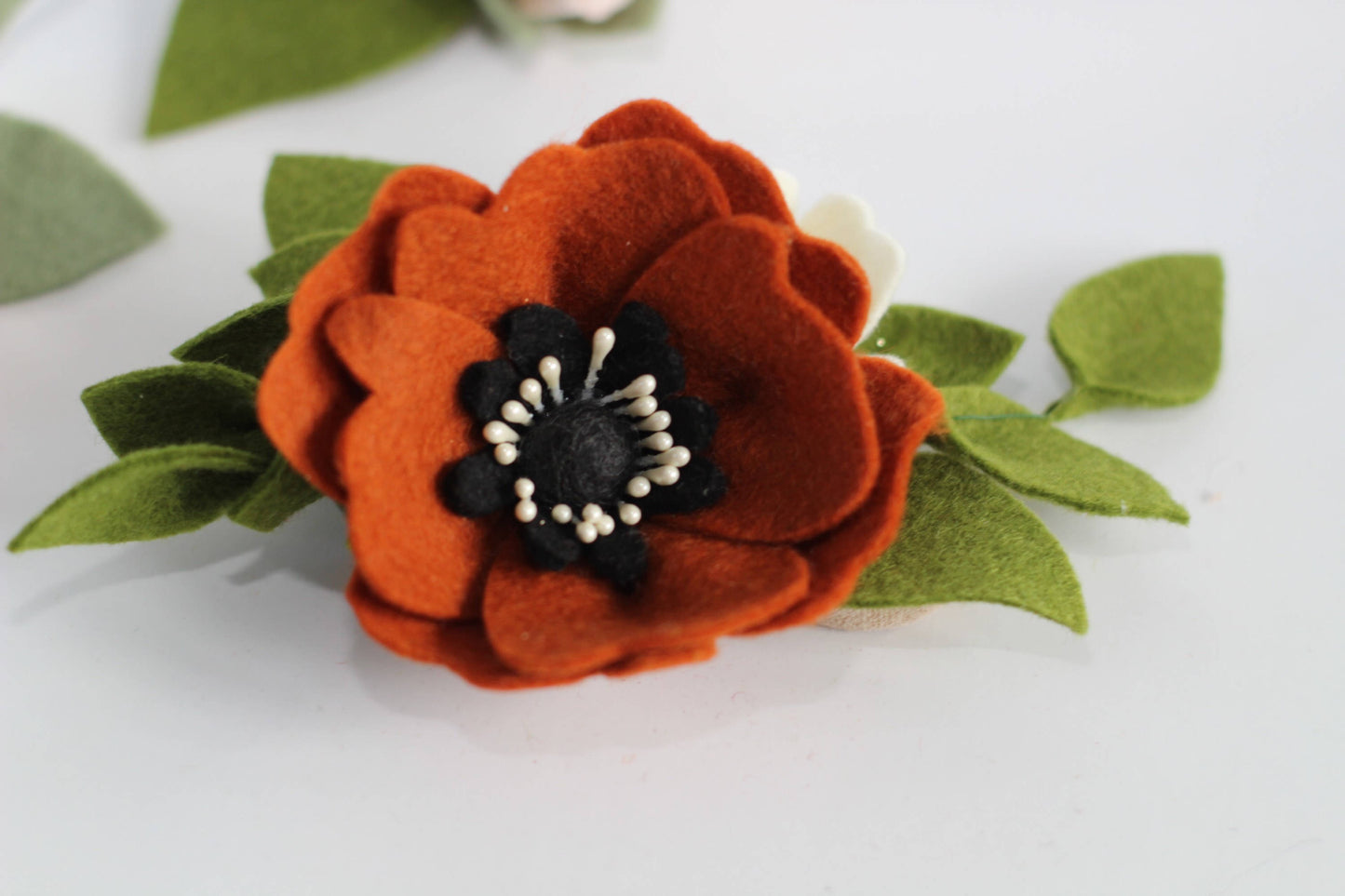 Fall-ing In Love  Collection /Anemones Single Crown/Felt Flower/feltcrowns/birthday/headbands/boho crowns/fall/ floral crowns/felt