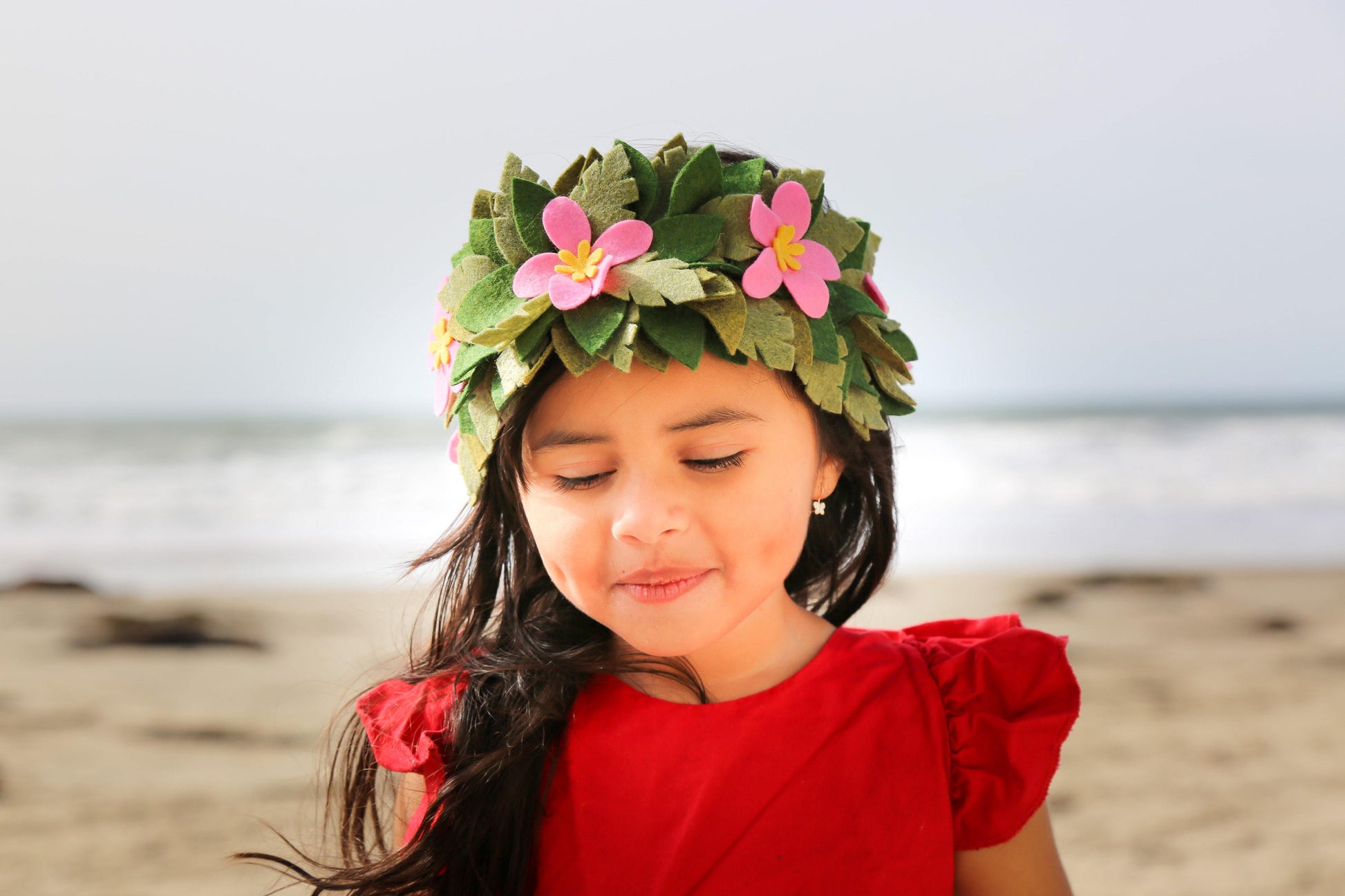 Moana crown inspired|moana|birthday|magical|island|tropical|felt|birthdayparty|felt Crown|felt flower