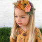 Slring crown  /felt/felt flower/ feltheadband/feltflower/feltaccesories/Fall/photoProps/newborn/kids/hair