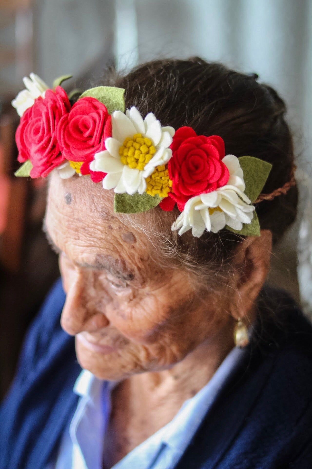 Josefa inspired  Crown//Felt// Feltheadband//feltcrown//flowercrown//whimsical//Mexicanparty//Flowers//Mexican//Fiestaparty//texmex