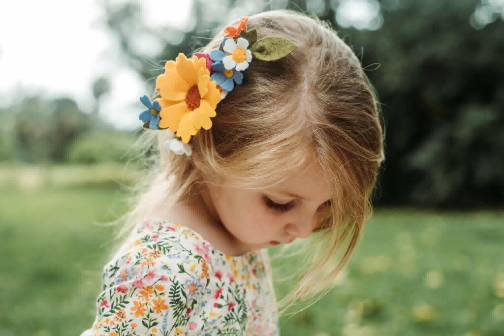 Wildflower bouquet clip|felt flower headbands|felt/feltflowers/feltheadbands/maternitycrowns/flowers/bohoheadbands/tiaras/summer/photoprops