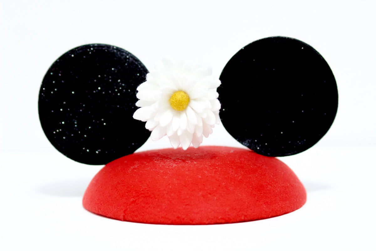Vintage Mouse Ears Party Hat|fascinator|artdecohats|tea party hats|pillboxhats|feltflowers|felthats
