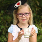 Tea Cup Bow |Alice in Wonderland| Felt Bow| FeltFlowers |