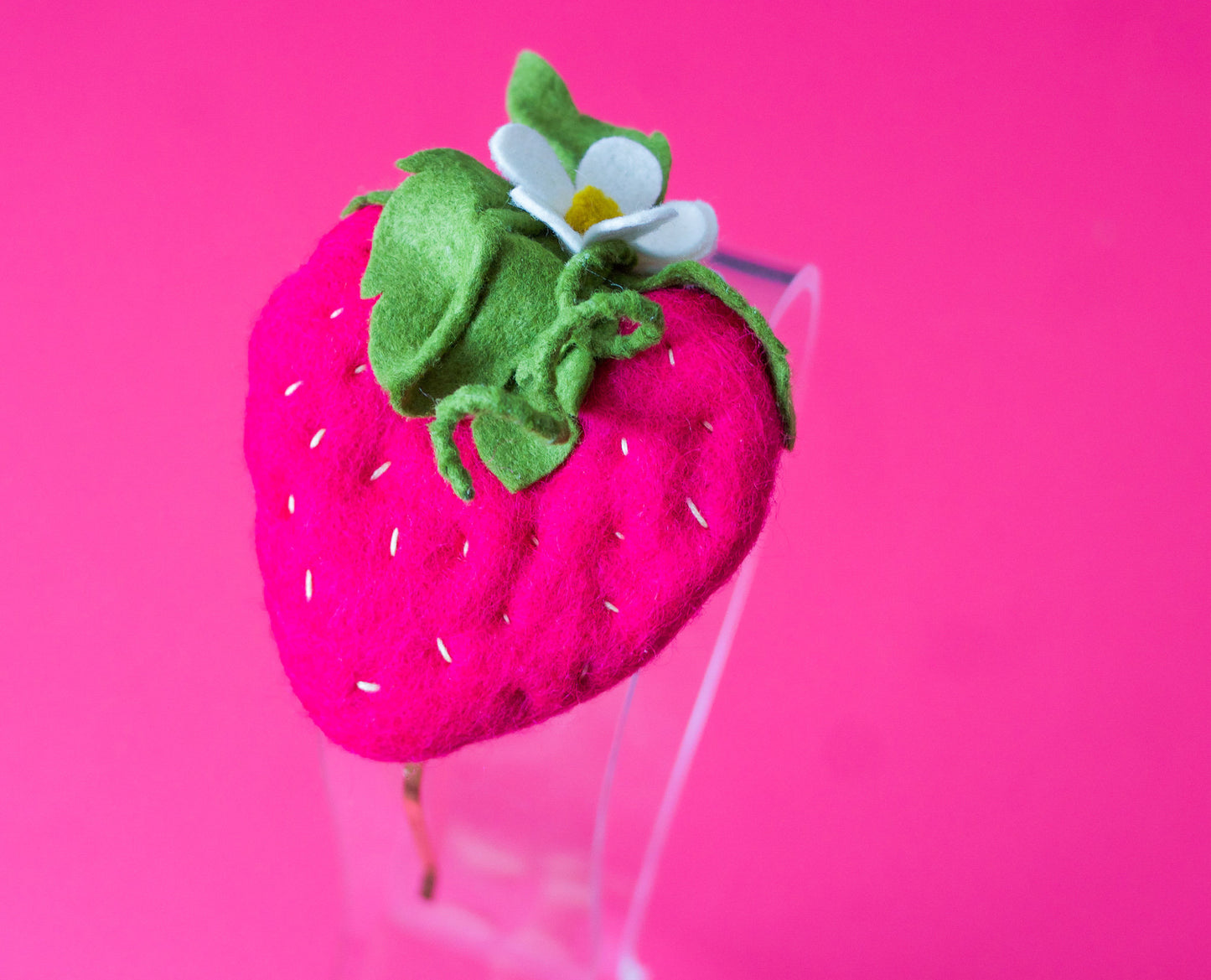 Berry Cute Fascinator|Strawberry Pillbox Hat|Pink Strawberry Hat