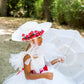 Mary Poppins Inspired  White Hat