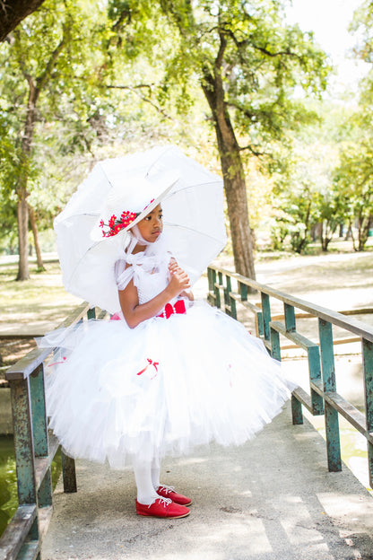 Mary Poppins Inspired  White Hat