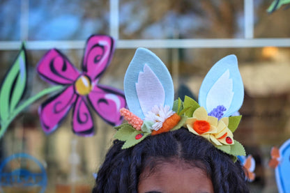 Blue Bunny Ears Clips