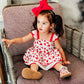 Red Oversize Designer Felt Bow