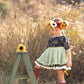 Harpalium Sunflower & Poppies Halo