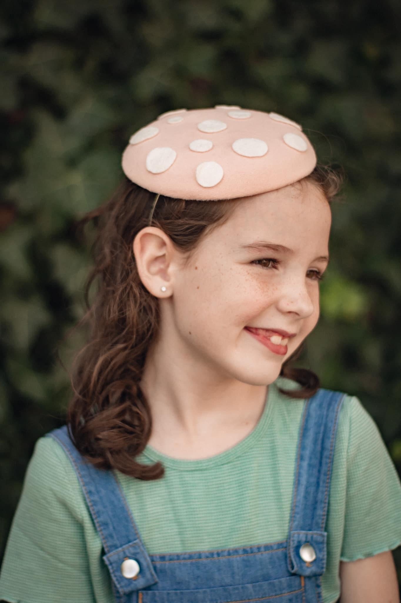 Blush Mushroom Round Topper