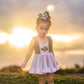 Violets Floral Headpiece