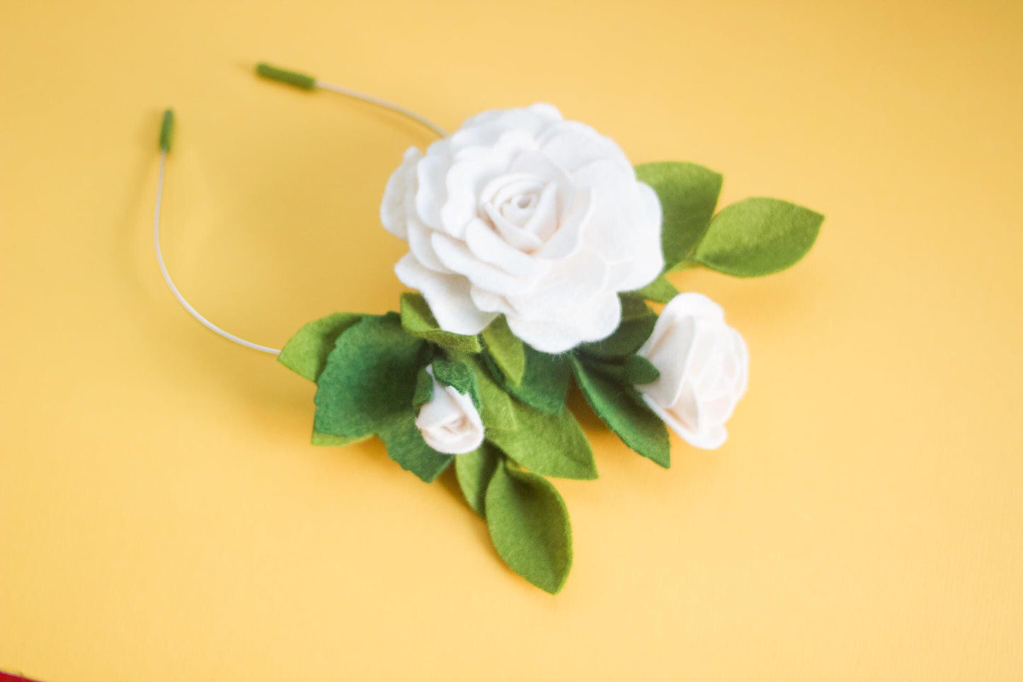 Perfume de Gardenia Fascinator | Felt Flower| Felt Florist
